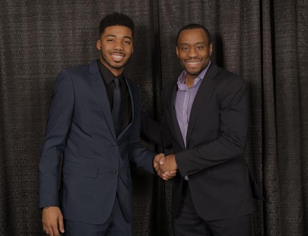 Students at the Martin Luther King dinner.